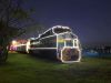 Trem turístico da Vale tem programação de Natal e é todo iluminado(Foto: Divulgao )