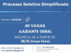 Prefeitura de João Monlevade abre inscrições para processo seletivo para contratação de 40 ajudantes gerais(Foto: Divulgação/AcomPMJM)
