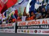 Centrais sindicais protestam contra taxa básica de juros de 13,75%(Foto: Fernando Frazo/AB)
