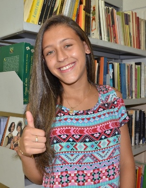 Maria Eduarda comemora conquista e aguarda início das aulas do curso técnico em mineração