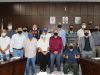 Presidente da Câmara de Monlevade recebe  vereadores eleitos para o mandato 2021-2024(Foto: Maria Tereza Bicalho/Acom CMJM)