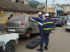 Settran notifica donos de carros abandonados em vias públicas, em João Monlevade(Foto: Divulgao )