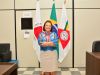 Diretora da Fundação Crê-Ser de João Monlevade recebe medalha Desembargador Hélio Costa(Foto: Ernane Motta)