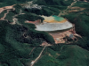 Barragem em Santa Bárbara entra em nível de alerta(Foto: Reproduo/Google Earth)